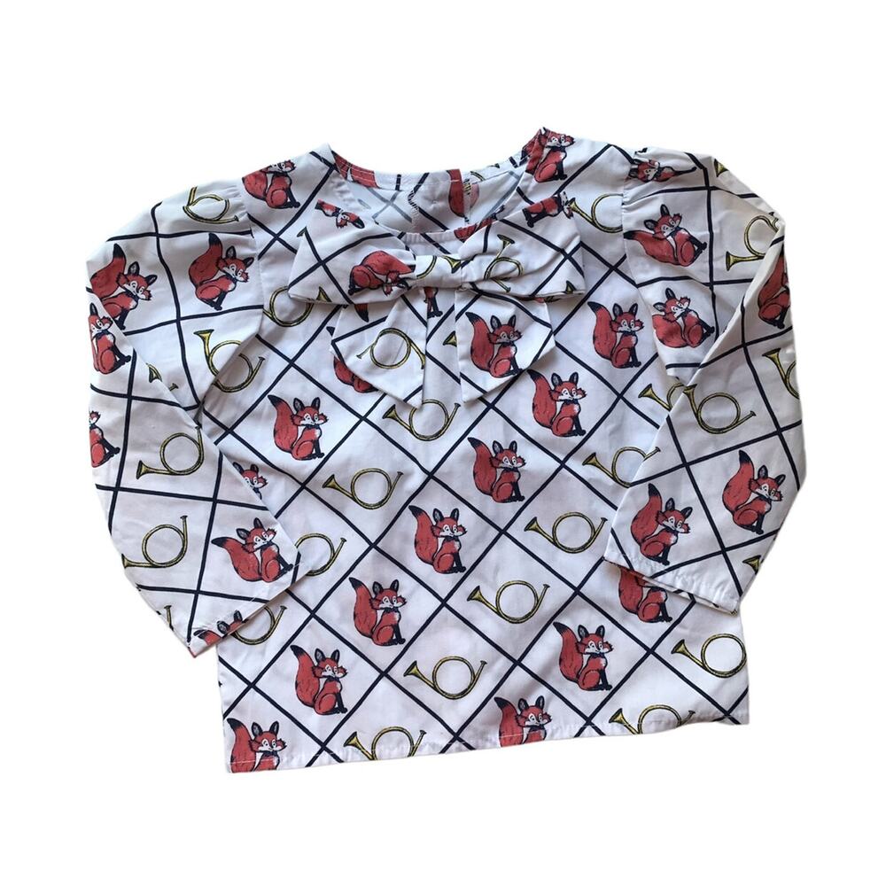 TBBC Fox Fieldmaster Beatrice Bow Blouse
